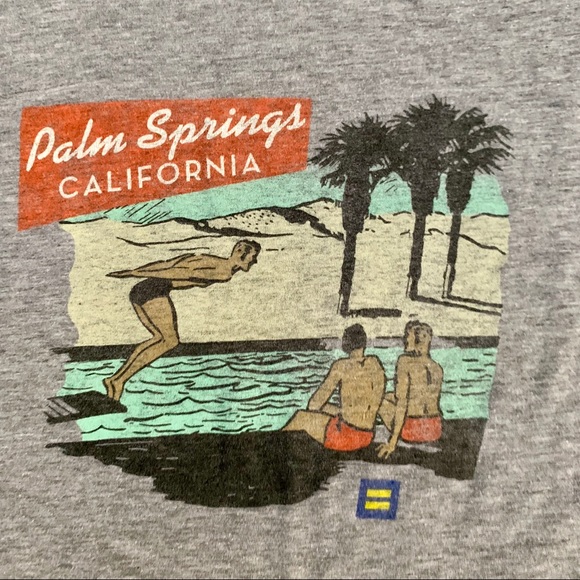 Palm Springs Equality Tee Size Large - Picture 2 of 3